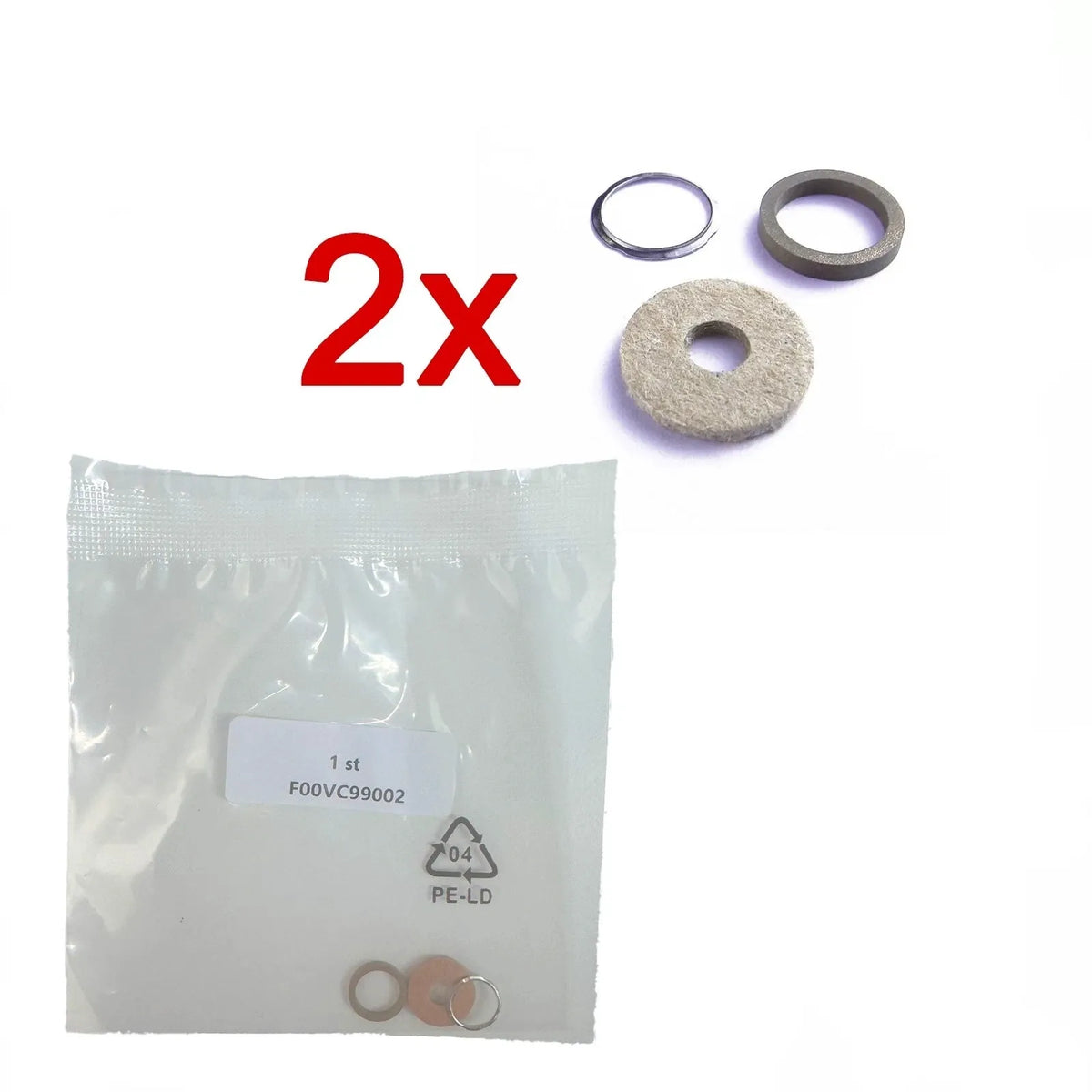 2x Common Rail Injector Seal Kits for Bosch Injectors - F00VC99002