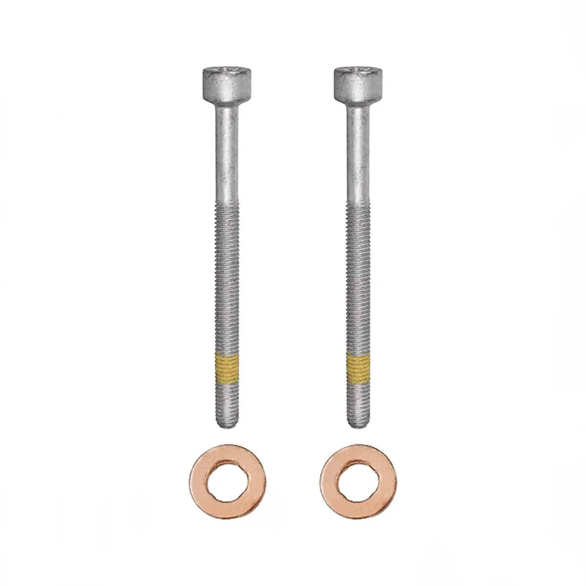2x Cylinder Bolts & Injector Sealing Washers for Mercedes 15 x 7.15 x 3.0 mm - B20162506