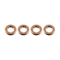 4x Copper Injector Sealing Washers 13 x 7.7 x 2.5 mm - A2C59516873
