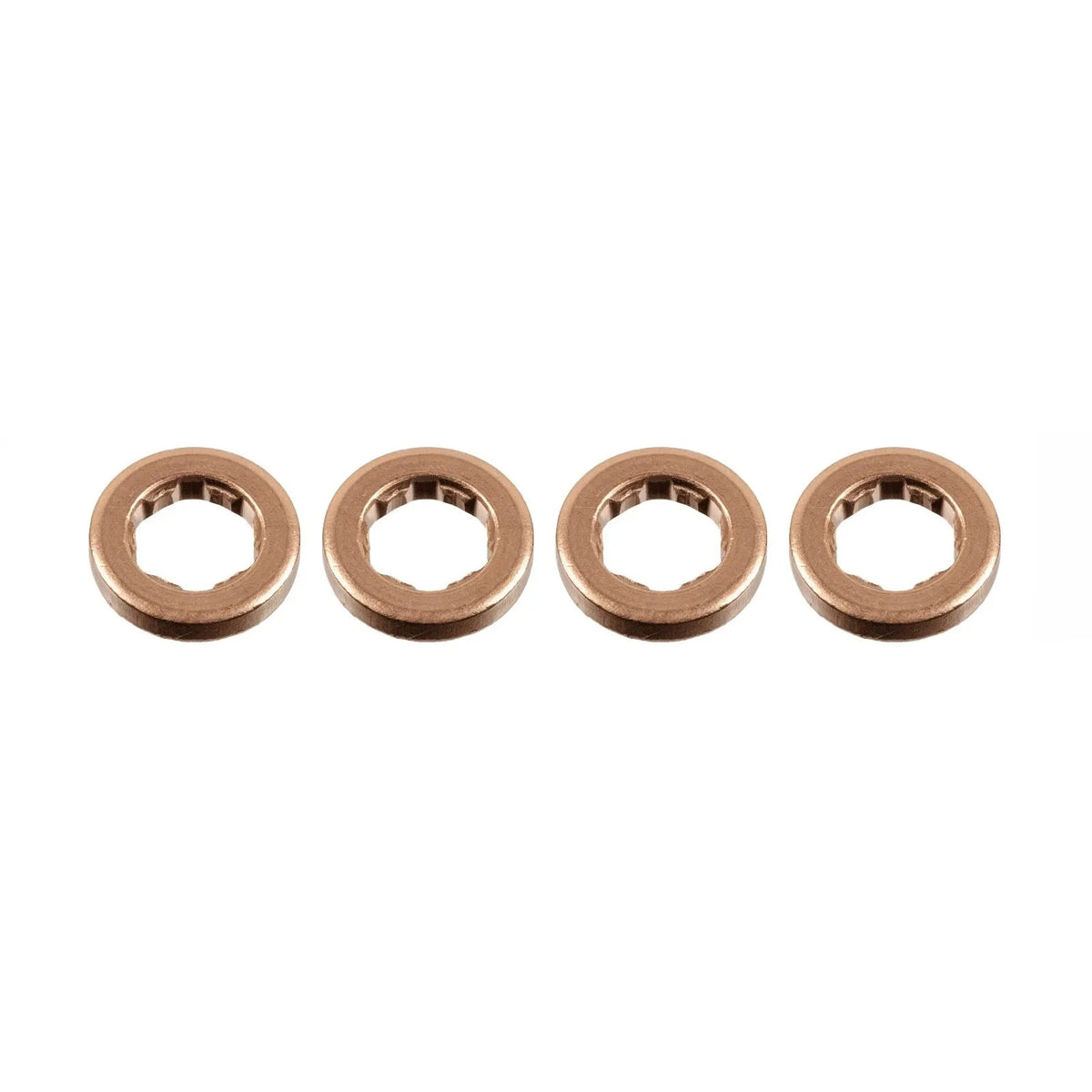 4x Copper Injector Sealing Washers 13 x 7.7 x 2.5 mm - A2C59516873