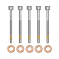 5x Cylinder Bolts & Injector Sealing Washers for Mercedes 15 x 7.15 x 3.0 mm - B20162506