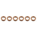 6x Copper Injector Sealing Washers 13 x 7.7 x 2.5 mm - A2C59516873