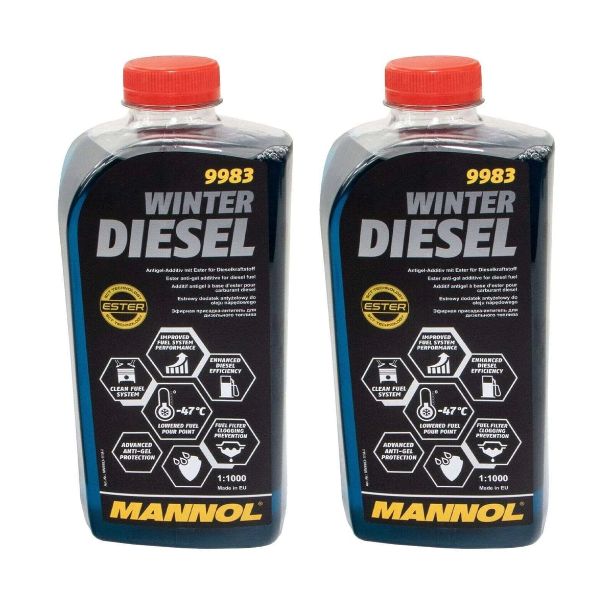 MANNOL 9983 Winter Diesel Fuel Additive - 2 x 1 L